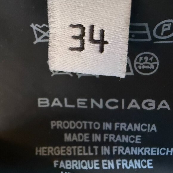 So Parisian!  Balenciaga stretch asymmetrical top, NWOT, XS - Picture 9 of 10